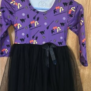 Purple and Black Kids Dress